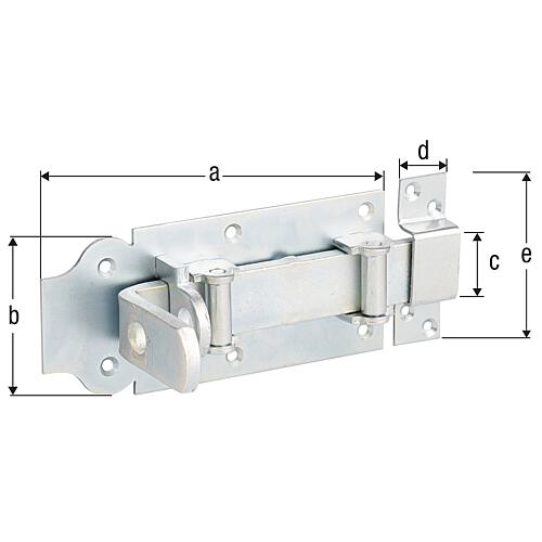 Loquet avec poignée plate Standard 2