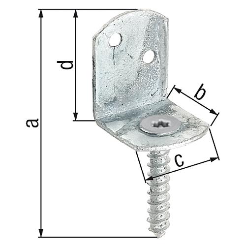 Equerre pour clôture tressée L-Form Standard 1