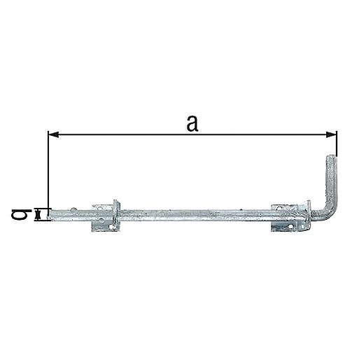 Verrou de porte à coulisse Standard 1
