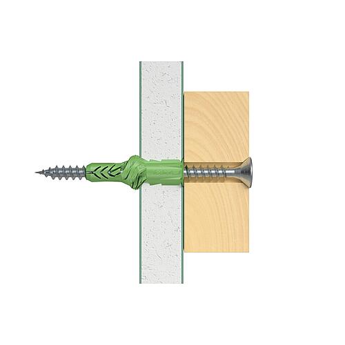 cheville universelle UX Greenline Fischer Anwendung 4