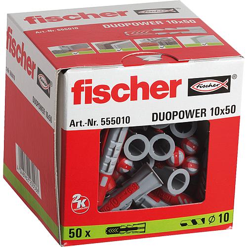Pack chevilles Fischer Duopower 10 x 50 avec mousse de montage Anwendung 1