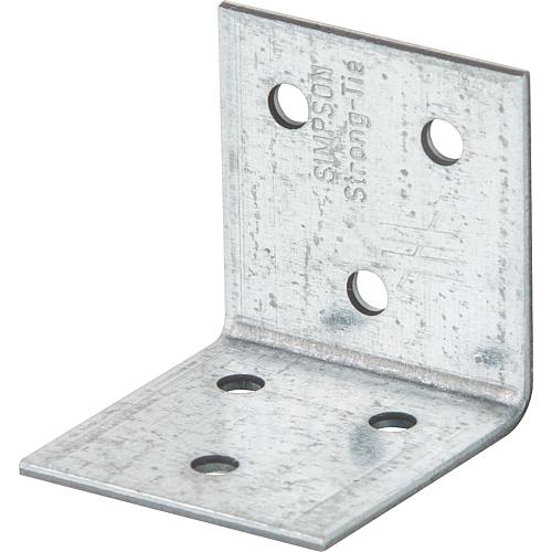 Raccord d'angle zingué sans renfort, 40x40x40mm, épaisseur 2mm