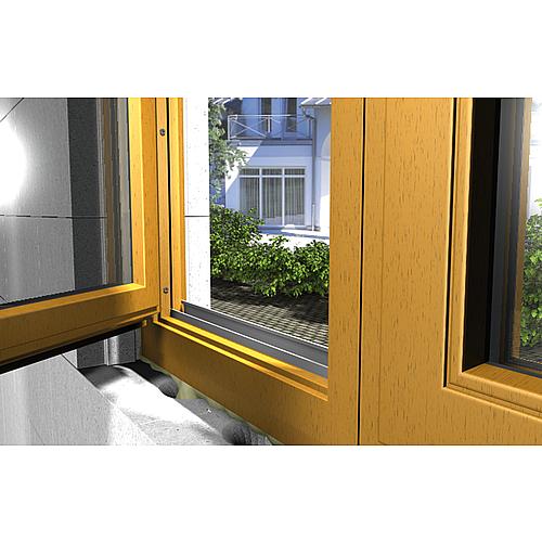 Vis cadres de fenêtres FFSZ (bois) galvanisée, entièrement filetée avec tête cylindrique Anwendung 1