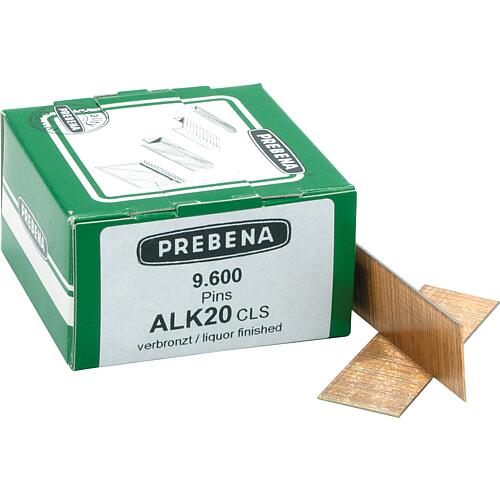 Pointes type ALK, 20 mm, acier bronzé, UE = 9600 pcs.