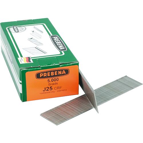 Clous à tête plate type J 25 mm, V2A, UE = 10 000 pcs