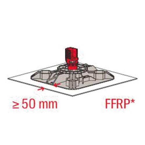 Support pour toit plat Fischer FFRBH articulé Anwendung 9