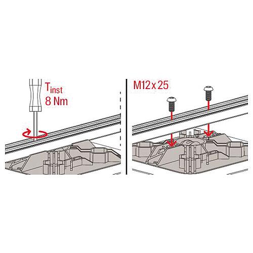 Support pour toit plat Fischer FFRBH articulé Anwendung 11