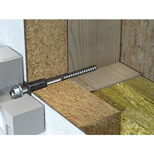 Système de montage pour charges lourdes Thermo Proof Wood Anwendung 5