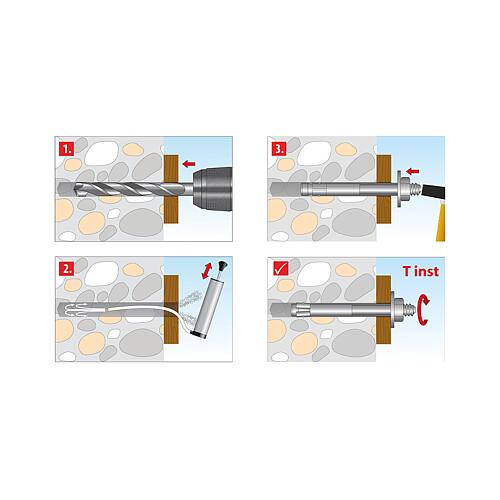 TOX Goujon d'ancrage Slim Fix Anwendung 3