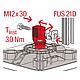 Support pour toit plat Fischer FFRBH articulé Anwendung 12