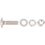 Boulon tête bombée en inox M10x30 mm