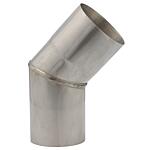 Coude en acier inoxydable 45°, Ø102 mm