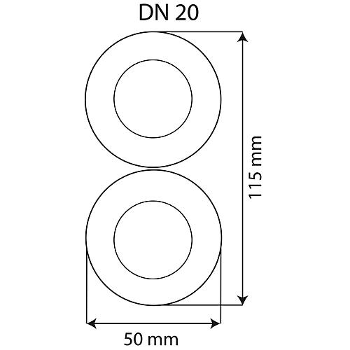 Flexible solaire en inox pré-isolé DN 20