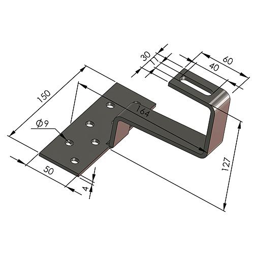 Crochets universels pour toit en tuile Standard 2