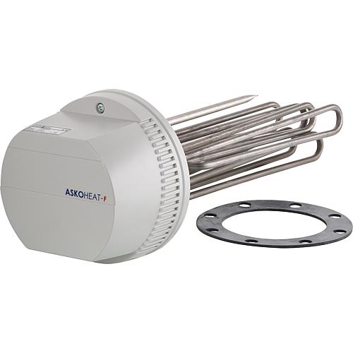 Résistances électriques d'appoints à bride Type AHFW-BI-A, bride ø 180 mm, réglage interne Standard 1