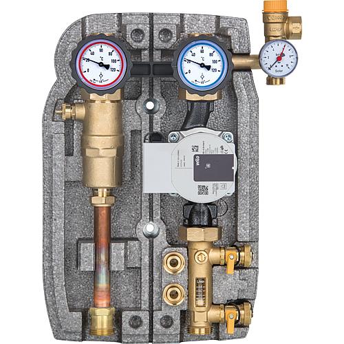 Station solaire Easyflow DN25(1"), 2 circuits,8-28l/min separateur d'air,Wilo Para ST25/6