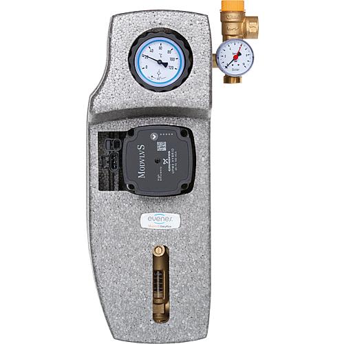 Station solaire Easyflow type 1 HE, monotube avec circulateur solaire Grundfos Standard 2