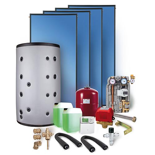 Kit solaire type SX2,51, montage sur toiture,
10,04 m² surface brute des capteurs