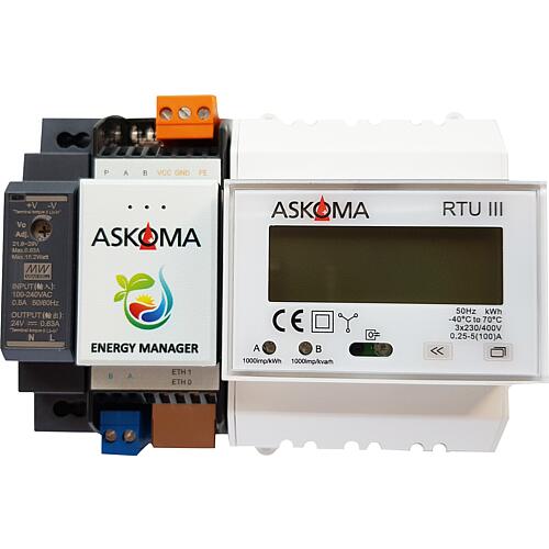 Gestionnaire d'énergie ASKOSET+, y compris bloc d'alimentation et compteur de courant bidirectionnel Standard 1