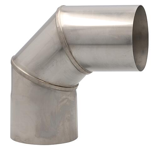 Coude en acier inoxydable 90°, Ø102 mm
 Standard 1