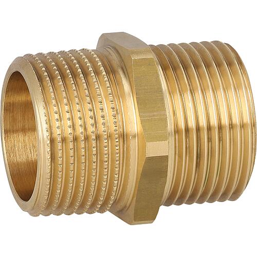 Mamelon double DN25 (1")AG conique à joint plat