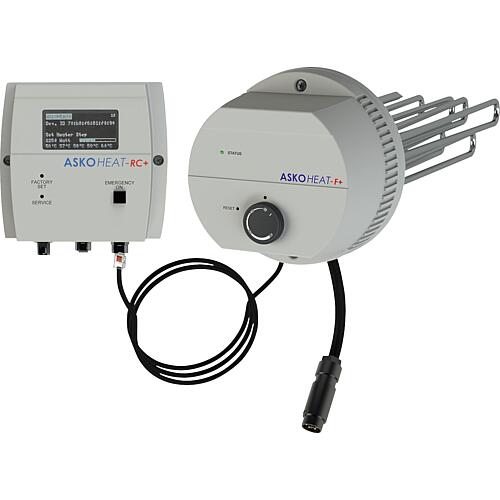 Résistance électrique à bride ASKOHEAT+ 2.0, type AHF-TI-plus, 3 niveaux, ø 180 mm Standard 1