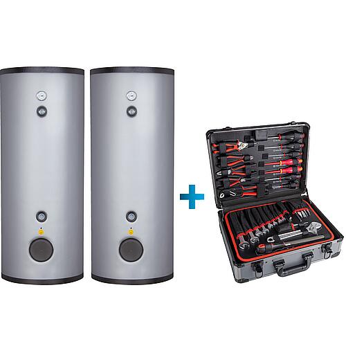 Pack « Highlight » : 2 accumulateurs de pompe à chaleur WP1V-300 + 1 Mallette à outils GEDORE Standard 1