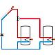 Régulation solaire et de chauffage  DeltaSol® MX Anwendung 7