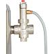 Chauffe-eau nostalgique avec fourneau inférieur, résistant à la pression ZW100, avec échangeur thermique, pour plusieurs points de puisage Anwendung 1