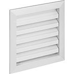 Grille pare-pluie profilé en aluminium anodisé pour montage sur maçonnerie