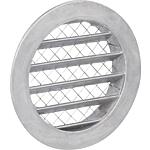 Grille de ventilation, en aluminium, avec moustiquaire, ronde