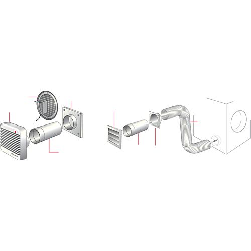 tube rond de Canal da/ération DN 150/ mm 0,5/ m plastique PVC