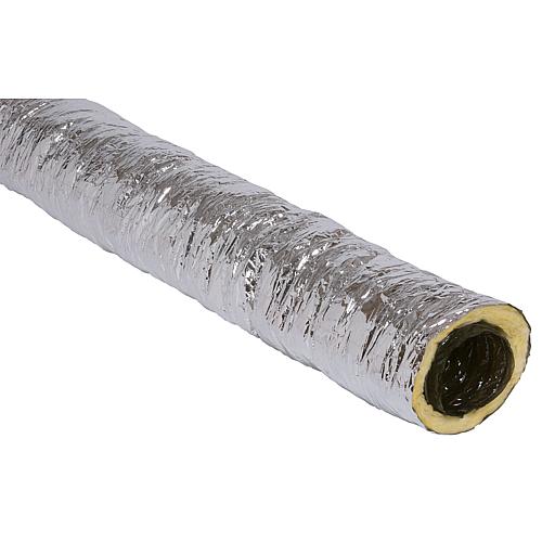 Tube aération flexible, isolé 25 mm épaisseur, en plastique 6m d=125mm