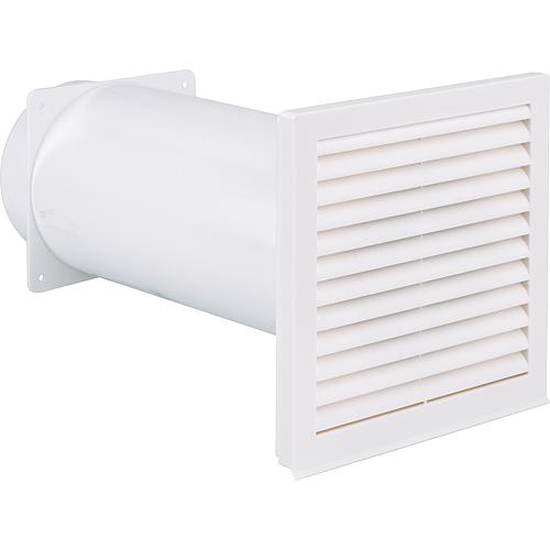 Canal telescopique - ventilateur avec raccordement rond, DN 100 plastique blanc