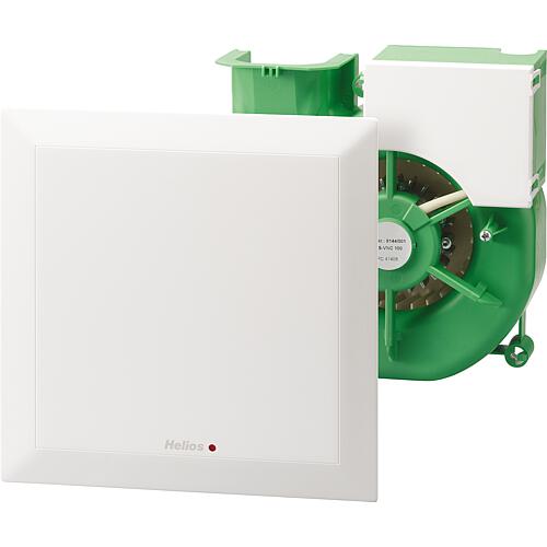 Unité de ventilation type ELS-NFC (V = jusqu'à 100 m³/h) pour boîtier encastré, paramétrable par App Standard 1