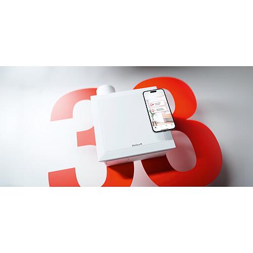 Unité de ventilation type ELS-NFC (V = jusqu'à 100 m³/h) pour boîtier encastré, paramétrable par App Anwendung 3