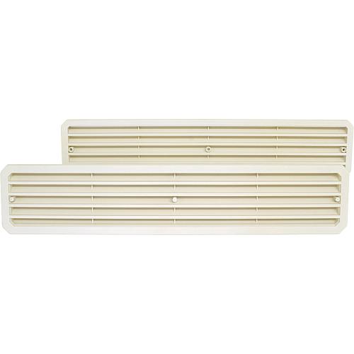 Grille d aeration de porte TGW Paquet SB blanc Dim 452 x 92 mm