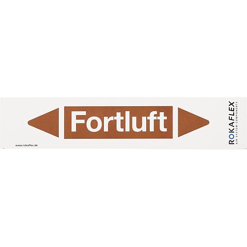Flèche de direction d'écoulement d'air, autocollante Standard 3