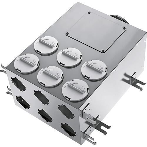 Boîte de distribution métallique BlauFast SR, 6x, pour système à tube cylindrique Standard 1