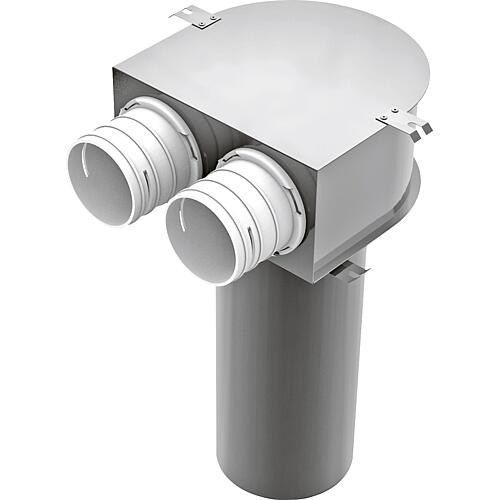 Adaptateur de vanne BlauFast RPZ, 2x, pour système à tube cylindrique Standard 1