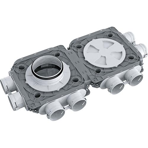 Boîte de distribution en plastique BlauFast SR, 8x, pour Système à tube cylindrique Standard 1