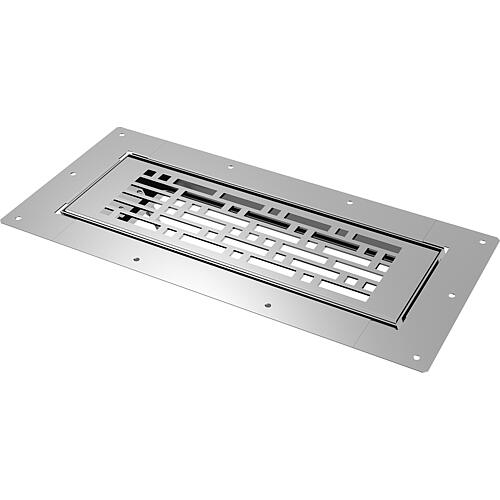 Grille de sol BlauFast GF, inox poli Standard 1