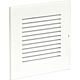 Grille de protection intemperies Blanc laquee H/l: 138 x 138 mm metal avec protect anti-insectes et fixation