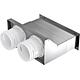 Adaptateur de vanne BlauFast RPW, 2x, pour système à tube cylindrique Standard 1