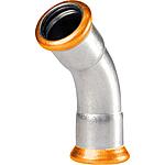 Pour inox 304 Raccords à sertir Contour M Coude 45° ( i x i)