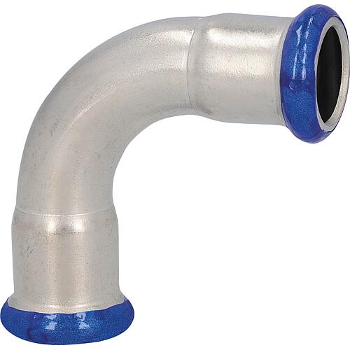 Raccord à sertir en inox, contour M, coude 90° (femelle x femelle)