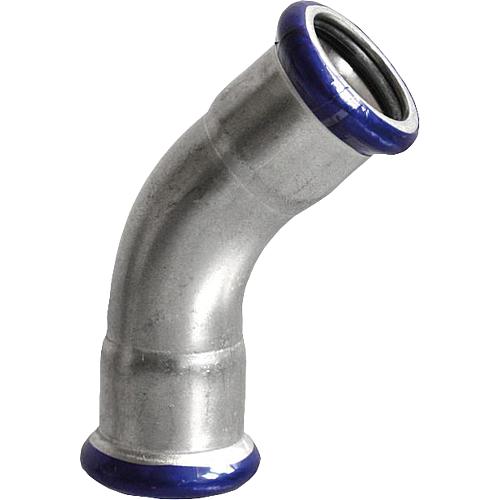raccord à sertir inox contour m, coude 45° (femelle x femelle) Standard 1