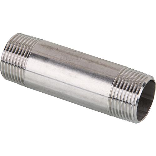 Mamelon double de tuyau V4A (AG/AG) Standard 1
