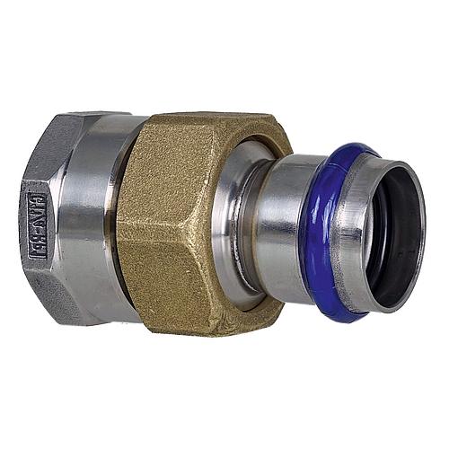 Raccord à sertir inox contour V, raccord union (femelle) Standard 1