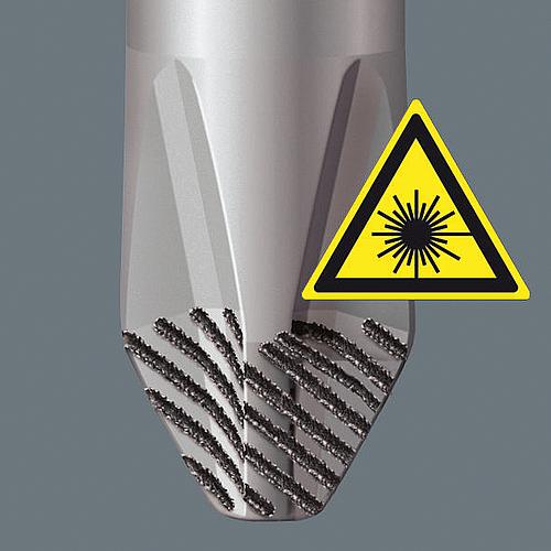 Jeu de tournevis à fente, Pozidriv, lame hexagonale, pointe Lasertip, 6 pièces